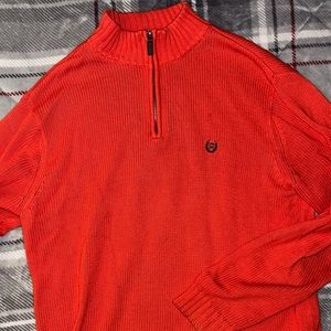 Chaps Ralph Lauren 1/4 zip shawl collar sweater.